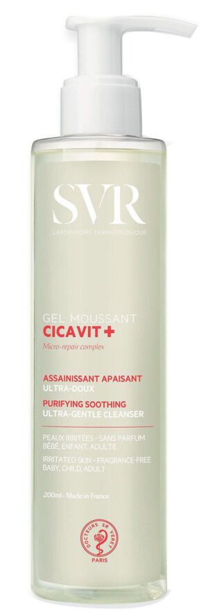 SVR - Gel moussant cicavit+ assainissant/apaisant 200ml