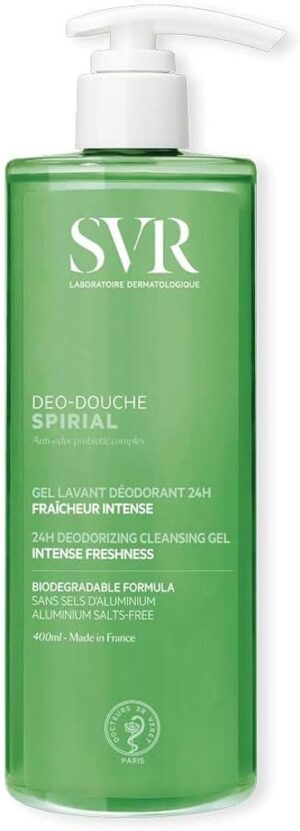 SVR - Déo-douche spirial gel lavant déodorant 24h 400ml