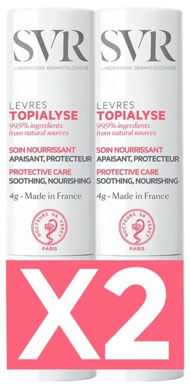 SVR - Topialyse Lèvres Lot de 2 x 4 g