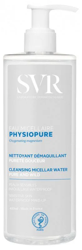 SVR - Eau micellaire physiopure nettoyant/démaquillant douceur 400ml