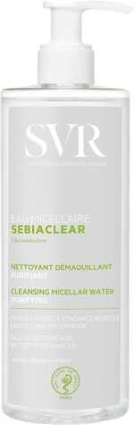 SVR - Eau micellaire sebiaclear nettoyant démaquillant purifiant 400ml