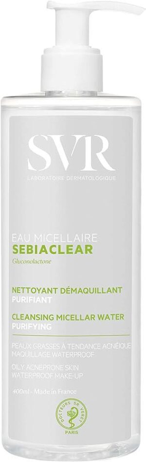 SVR - Eau micellaire sebiaclear nettoyant démaquillant purifiant 400ml