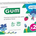 GUM - Dentifrice enfant prévention caries lot de 2x50 ml