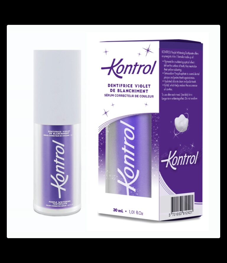 Kontrol - Dentifrice violet de blanchiment 30ml