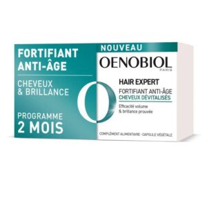 Oenobiol - Hair expert fortifiant anti-âge cheveux dévitalisés 2x60 capsules