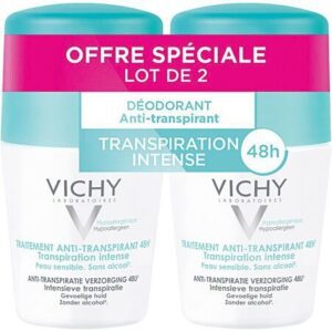 Vichy - Déodorant transpiration intense lot de 2x50ml