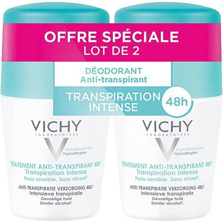 Vichy - Déodorant transpiration intense lot de 2x50ml