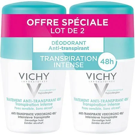 Vichy - Déodorant transpiration intense lot de 2x50ml