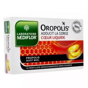 Oropolis - Pastilles adoucissantes propolis goût miel cœur liquide 16 pastilles
