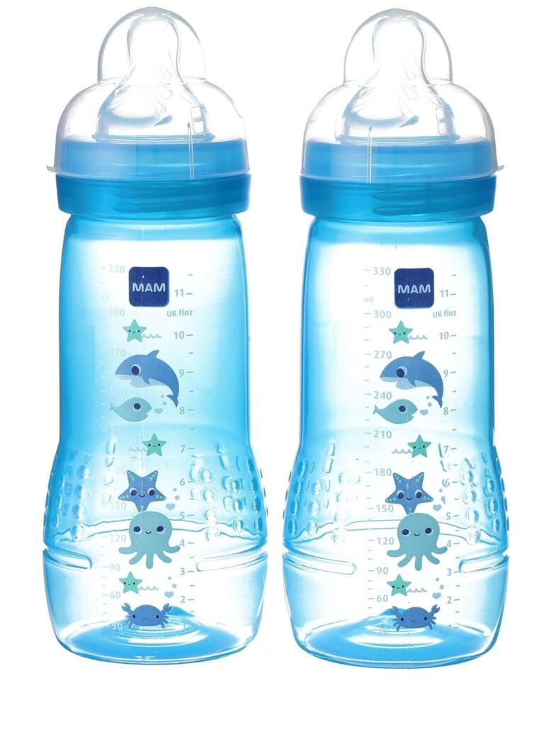 Mam - Biberons easy active 6+ mois débit très rapide lot de 2x330ml
