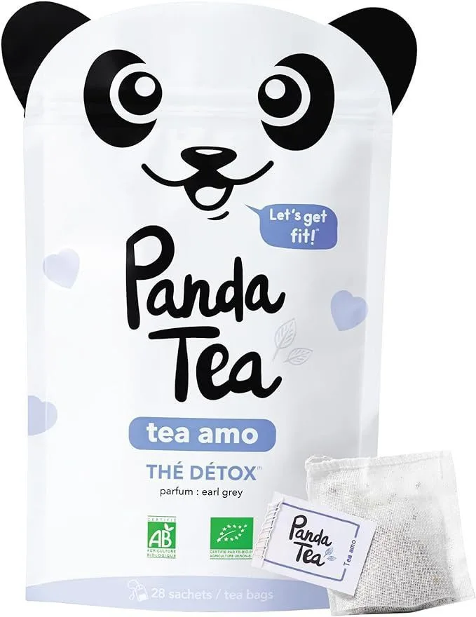Panda tea - Thé détox tea amo parfum earl grey 28 sachets