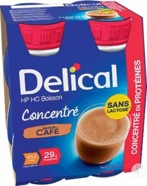 Delical - Boisson concentré HP HC goût café 4x200ml