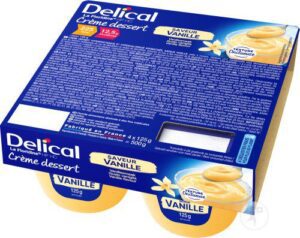 Delical - Crème dessert HP HC la floridine goût vanille 4x125g