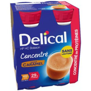 Delical - Boisson concentré HP HC goût caramel 4x200ml