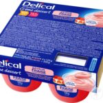 Delical - Crème dessert la floridine HP HC goût fraise façon pâtissière 4x125g
