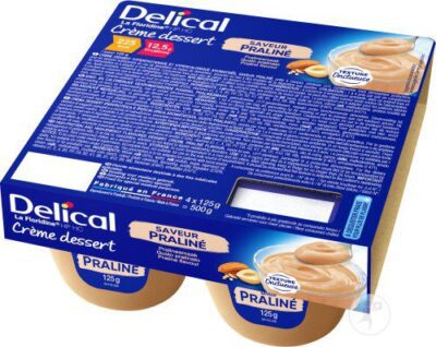 Delical - Crème dessert la floridine HP HC goût praliné 4x125g
