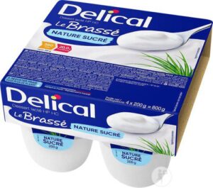 Delical - Brassé HP HC goût nature sucré 4x200g