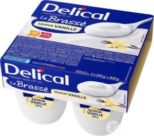 Delical - Brassé HP HC goût vanille 4x200g