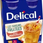 Delical - Boisson fruitée goût multi-fruits 4x200ml