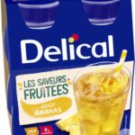 Delical - Boisson fruitée goût ananas 4x200ml