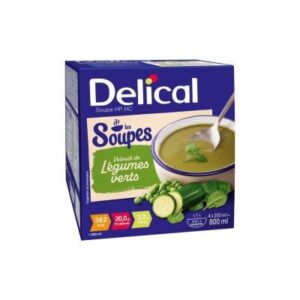 Delical - Soupe protéiné de légumes verts 4x200ml