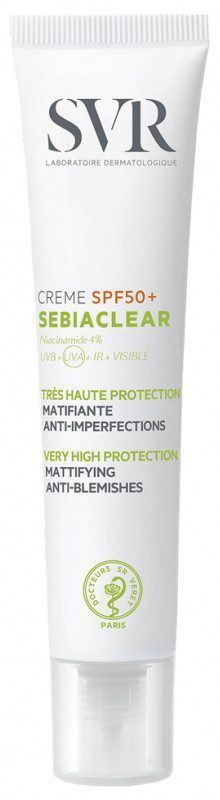 SVR - Crème SPF50+ sebiaclear matifiante anti-imperfections 40ml