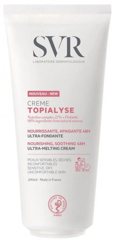 SVR - Crème topialyse nourrissante apaisante 200ml
