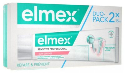 Elmex - Sensitive Professional + Soin Gencives Lot de 2 x 75 ml