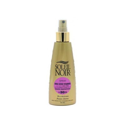 Soleil noir - Spray huile sèche vitaminé anti-âge SPF50