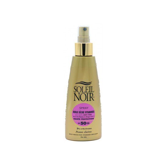 Soleil noir - Spray huile sèche vitaminé anti-âge SPF50