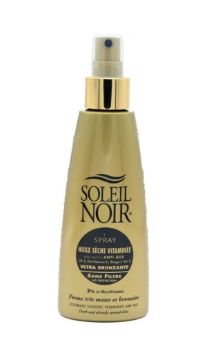 Soleil noir - Huile sèche vitaminée anti-âge sans filtre 150ml
