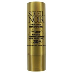 Soleil noir - Stick lèvre incolore parfum vanille SPF30