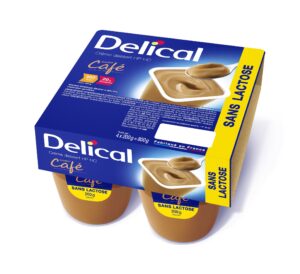 Delical - Crème dessert sans lactose HP HC goût café