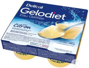 Delical - Gelodiet eau gélifiée goût citron 4x120g