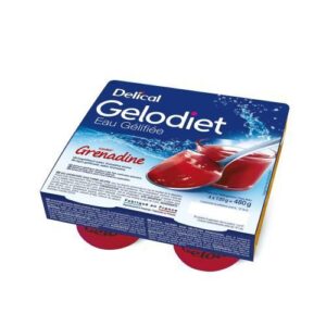 Delical - Gelodiet eau gélifiée goût grenadine 4x120g