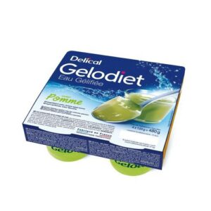 Delical - Geliodet eau gélifiée goût pomme verte 4x120g