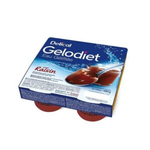 Delical - Gelodiet eau gélifiée goût raisin 4x120g