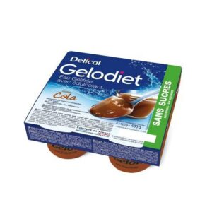 Delical - Gelodiet eau gélifiée goût cola sans sucres 4x120g