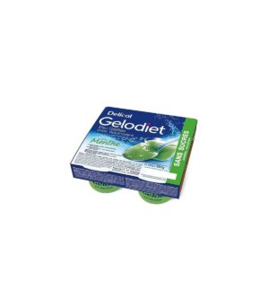 Delical - Gelodiet eau gélifiée goût menthe sans sucres 4x120g