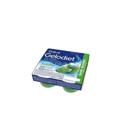 Delical - Gelodiet eau gélifiée goût menthe sans sucres 4x120g