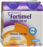 Fortimel - Protein Complément Nutritionnel Arôme Caramel Bouteilles 4x200ml