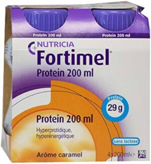 Fortimel - Protein Complément Nutritionnel Arôme Caramel Bouteilles 4x200ml