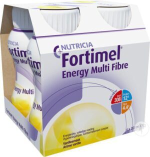 Fortimel - Energy Multi Fibre Vanille Bouteilles 4x200ml