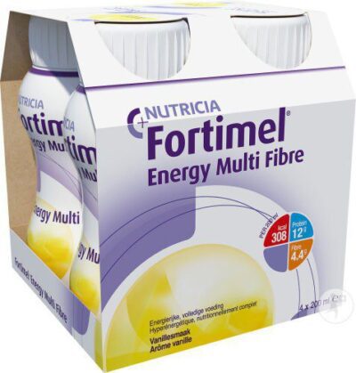 Fortimel - Energy Multi Fibre Vanille Bouteilles 4x200ml