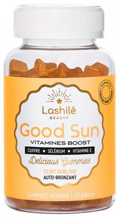 Lashilé - Gummies good sun auto-bronzant 60 pièces