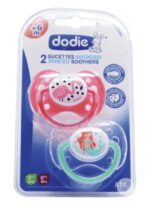 Dodie 2 Sucettes anatomiques +6 mois Silicone Flamand rose + Petite sirene