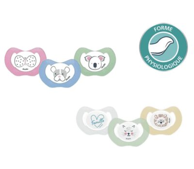 Dodie sucette physiologique Silicone 0-2 mois