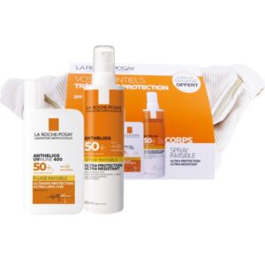 La Roche-Posay - Anthelios spray et fluide solaire invisible SPF 50+ avec banane offerte