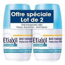 Etiaxil-Déodorant Anti-Transpirant 48H Roll-on Lot de 2 x 50 ml