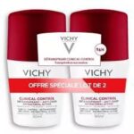 Vichy-Déodorant 96H Clinical Control Détranspirant Anti-Odeur Roll-On Lot de 2 x 50 ml